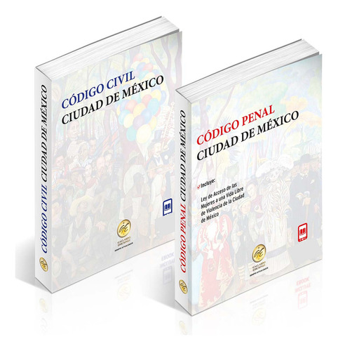 Código Civil Ciudad De México + Código Penal Ciudad De México | Paquete Bolsillo 2024 Con Versión Digital De Las Obras