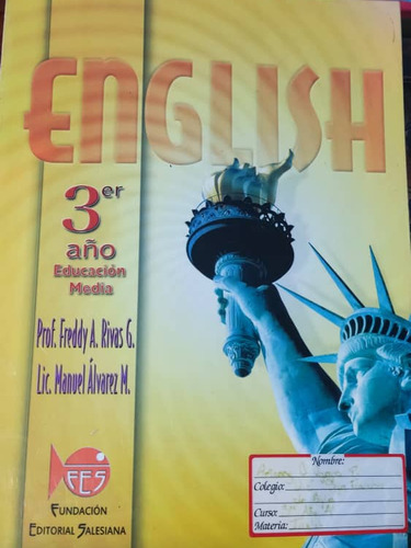 Libro Inglés 3er. Año Editorial Salesiana. Usado.