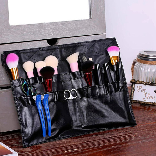 Cinto Organizador Brochas Maquillaje Profesional Ajustable