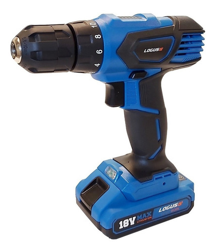 Taladro Percutor De Mano Inalambrico 18v Max + Maletin Color Azul