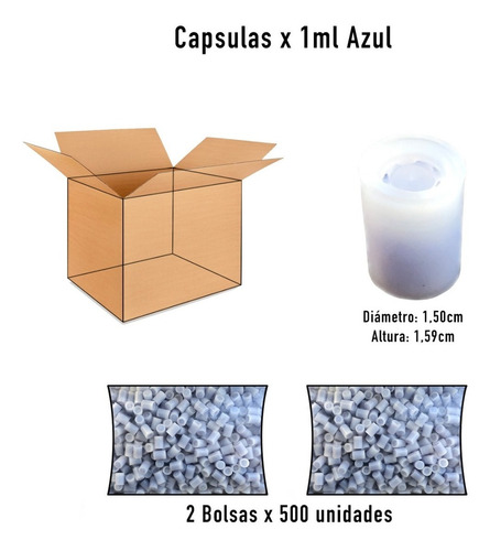 Silicagel Capsulas X 1 Ml Azul. Absorbente. Antihumedad