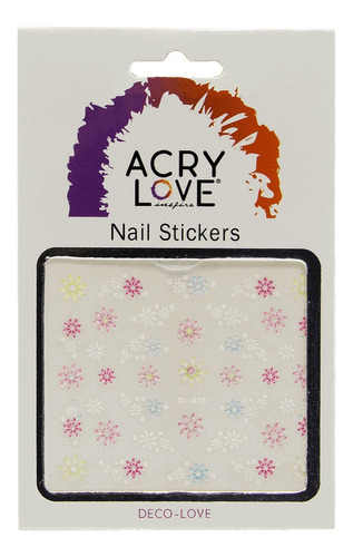 Acrylove - Nail Stickers Clorores Flores Y Figuras