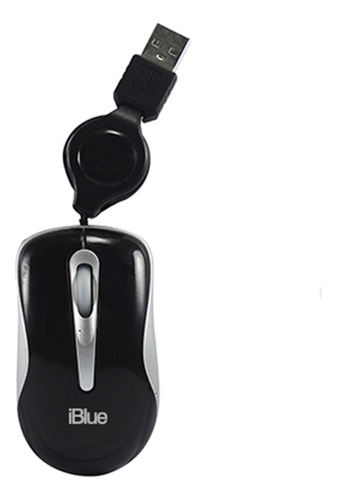 Mouse Optical Iblue Micro Traveler Retractil Xmk-977 Bk