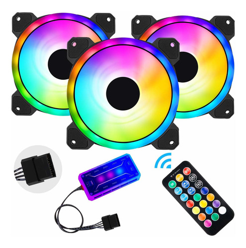 Paquete De 3 Ventiladores De Carcasa Rgb, Ventiladores ...