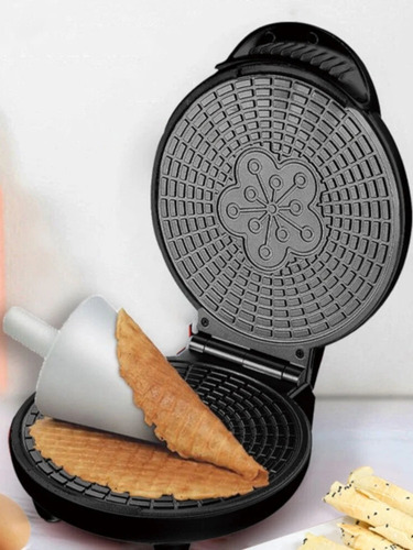 Maquina Barquillo Cono De Helados Waffles Antiadherente