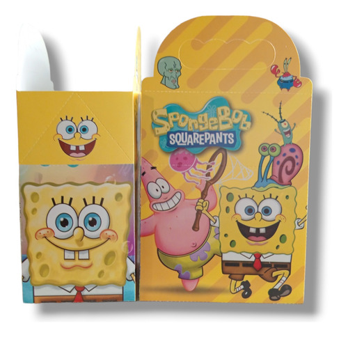 Bob Esponja Pack Para Fiestas 100 Cajas Dulcera Para Cumple