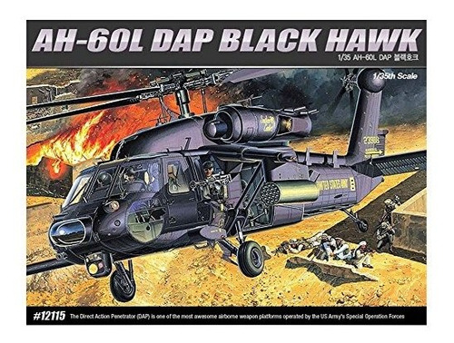 Modelos - Academy 12115 Ah-60l Dap Black Hawk Kit De Modelo 