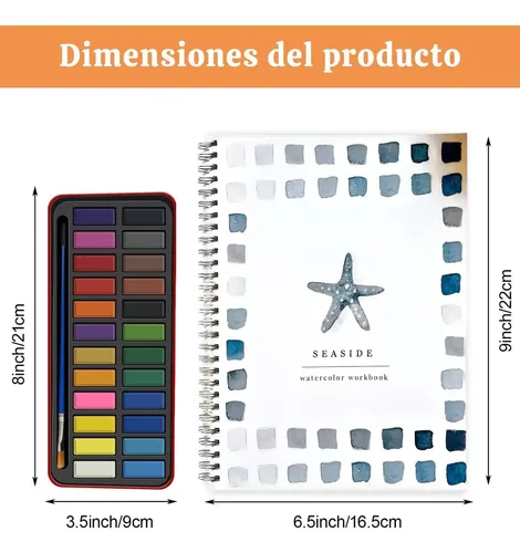 Libro de Trabajo de Acuarela para Principiantes - Educativo Y Fácil Para Principiantes - Set De Libros Para Pintar Acuarela Adultos - Para Pintar, Dibujar, Hogar, Oficina, Aula, Estudio Y Como Regalo Libro de Trabajo de Acuarela para Principiantes - Educativo Y Fácil Para Principiantes - Set De Libros Para Pintar Acuarela Adultos - Para Pintar, Dibujar, Hogar, Oficina, Aula, Estudio Y Como Regalo