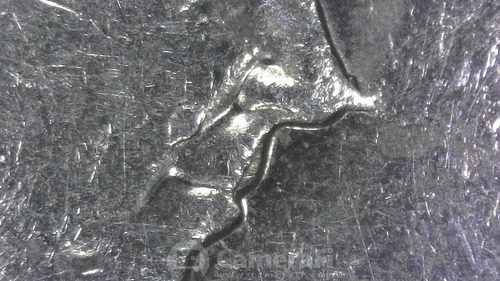 2009 Twenty Pence Error Die Chip Doubled Die Reyna Pinocho. (Usado)
