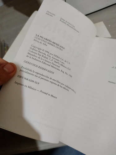 La Picardía Mexicana Con Una Misma Letra Silvia De Alba Rp88 (Usado)