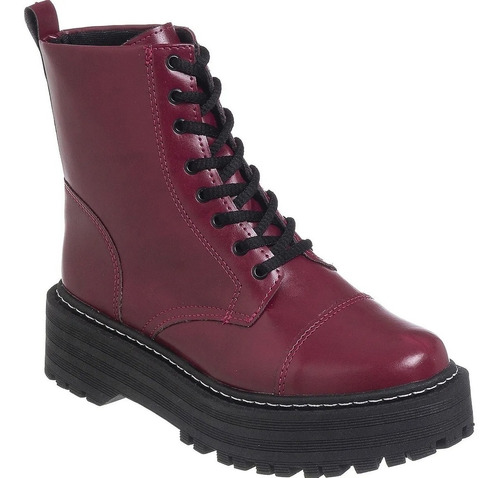 Bota Femenina Tractorada Plataforma Lumiss Colores