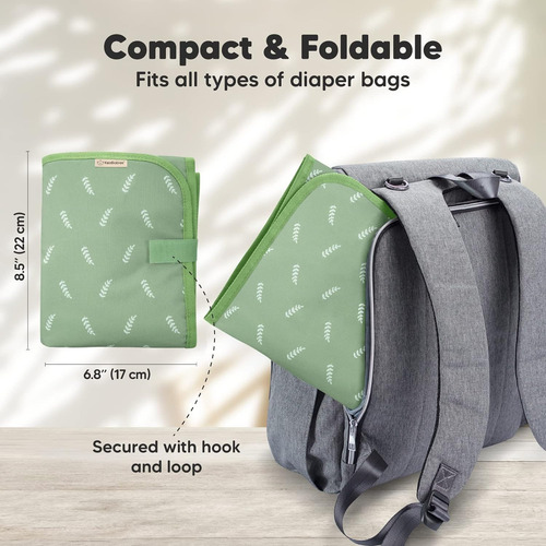 Keababies Cambiador De Pañales Portátil Y Funda Para Asiento