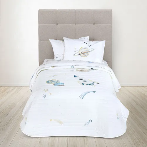 Cubrecama Rosen Kids Algodón Universo 1,5 Plazas