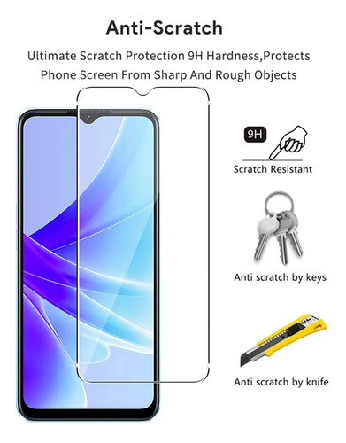 Funda Para Oppo A57/a77 Uso Rudo Cámara Carcasa+mica Azul Oppo A57 4g/5g/ A77 4g/5g/ A57e 4g / A57s 4g