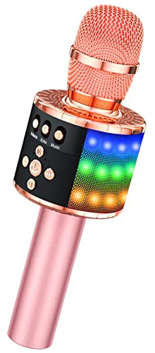 Micrófono Bluetooth Inalámbrico Bonaok Para Karaoke Con Cont