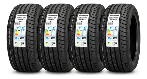 Kit 4 Pneus 225/45r17 Bridgestone Turanza T005 91y Aro 17
