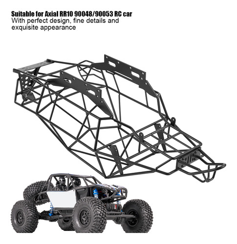 Marco De Chasis De Metal Negro Rc Roll Cage Para Axial Rr10