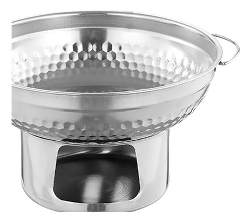 Alcohol Stoveup Hot Pot Chafing Dish 23 X 13,4 Cm Plateado