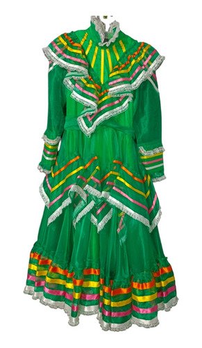 Vestido Jalisco Folklor Para Niña