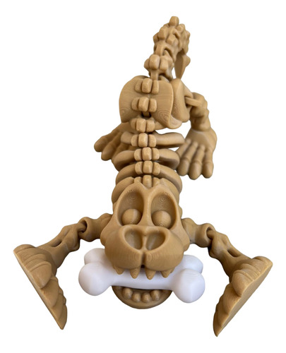 Perro Esqueleto Articulado Juguete Impresión 3d