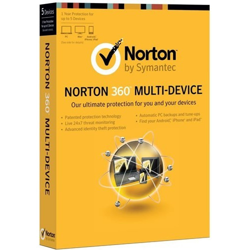 Antivirus Norton 360 Para 1 Usuario 5 Dispositivos 12 Meses