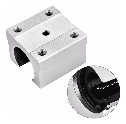 4pcs Sbr16uu 16mm Bloque De Rodamientos De Movimiento Lineal