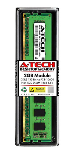 A-tech Gb Ram Repuesto Para Kingston Udimm Non-ecc Pine