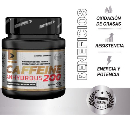 Cafeína Body Advance - Cafeinne Anhidrous - Máxima Energía