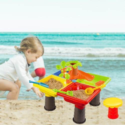 Mesa De Arena De Juguete Para Niños, Caja De Los 45x45x35cm