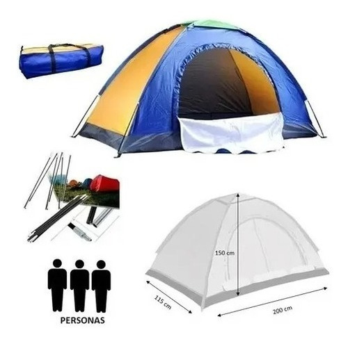 Carpa Camping Impermeable Y Fresca