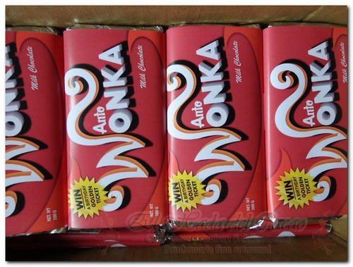 Imagen 2 de 8 de 10 Chocolate Wonka Personalizable Souvenir Cumple Regalo