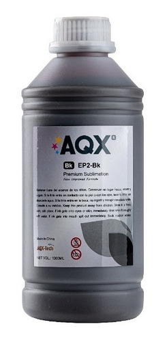 Tinta Sublimacion Aqx Litro Para Epson L1300 L805 T50 T1110 Tinta Negro