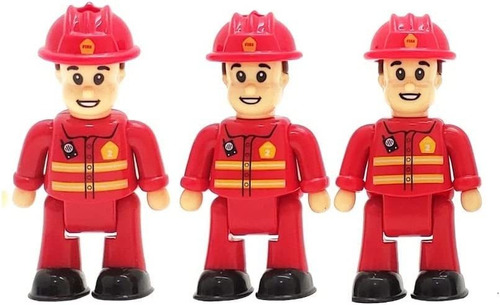 Play Fireman Figure  3 Bomberos Figuras De Juguete Muñ...