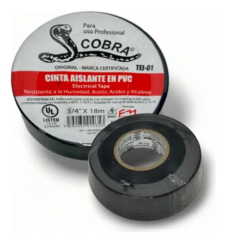 comprar Teipe Cinta Aislante Electrico 3\u002F4 X 18mts Original Cobra