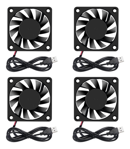 Kit De 4 Ventiladores 8010 Dc 5v Impresora 3d 80x80x10mm