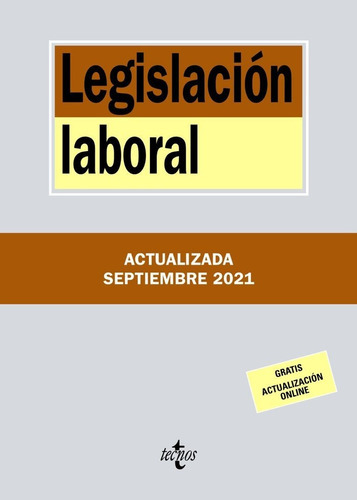 Legislacion Laboral, De Editorial Tecnos. Editorial Tecnos, Tapa Blanda En Español