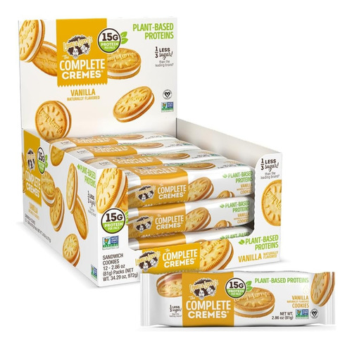 Galletas Lenny And Larry's Vainilla 12 Packs Tipo Oreo