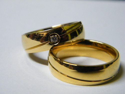 Anillo Elegante De Acero - Compromisos , Matrimonio