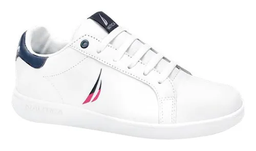 Tenis Casual Urbano Choclo Nautica Care Blanco Para Mujer Env o