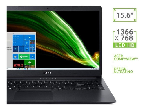 Notebook Acer Aspire 3, 15.6 Quad Core, 8gb Ram, 512gb Ssd