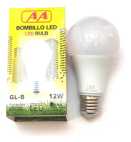 Bombillo Bulbo Led 12w Luz Blanca 6500k Rosca E27 12 Watts 