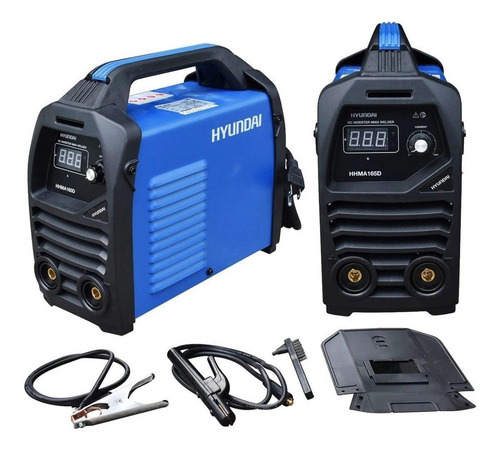 Máquina De Soldar Inversoras 200amp 110/220 Hyundai Hhma200d Color Azul