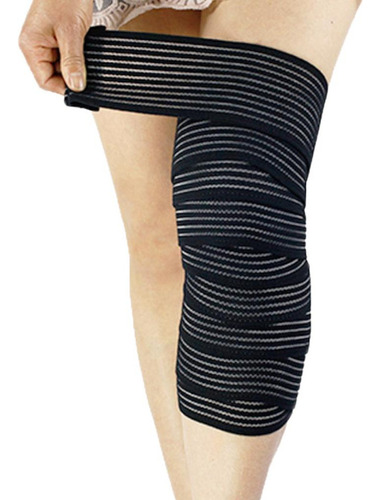 6 Rodillera Ajustable For Ejercicio, De Dolor Negro 200cm