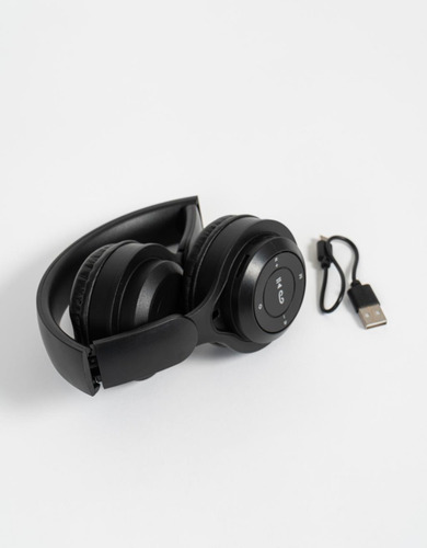 Auriculares Inalámbricos Todomoda Auriculares Plegables Color Negro/Negro