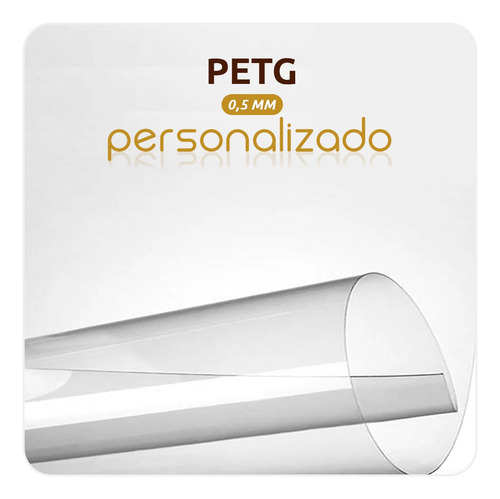 Placa De Petg Cristal 0,5mm Acrílico Tamanho  Personalizado