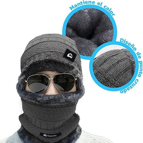  Gorros De Invierno Con Bufanda Cálida Para Hombre Y Mujer