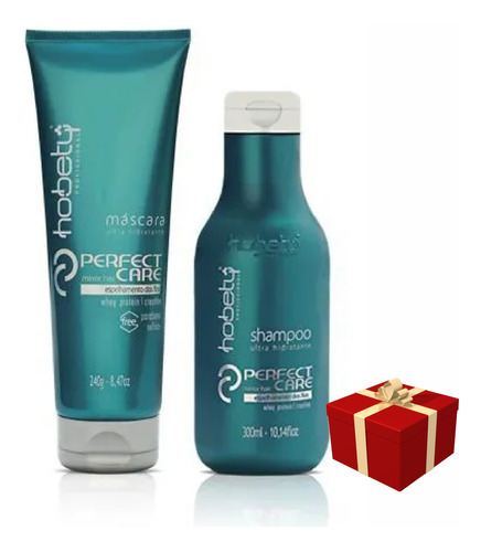 Kit Hobety Perfect Care Shampoo 300ml+ Mascara 240g Original