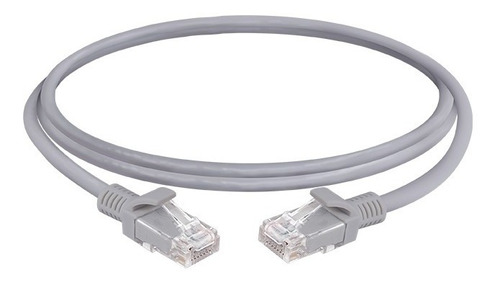 Patch Cord Wireplus 2 Mts Gris Cat5e Certificado Pack 2 
