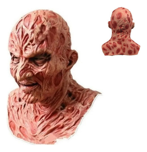 Máscara Cosplay Freddy Krueger Látex Realista Terror