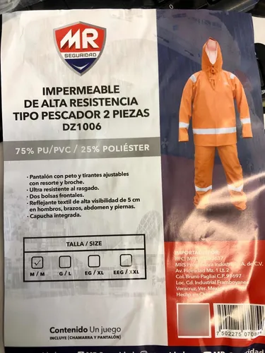 Impermeable Alta Resistencia Tipo Pescador 2 Piezas Env o gratis